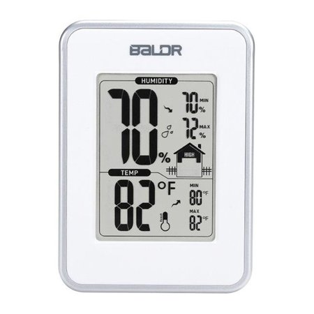 BALDR Baldr TH0109WH2 Thermometer with Humidity; White TH0109WH2